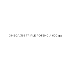 Omega 369 triple potencia 60 caps ximena polanco