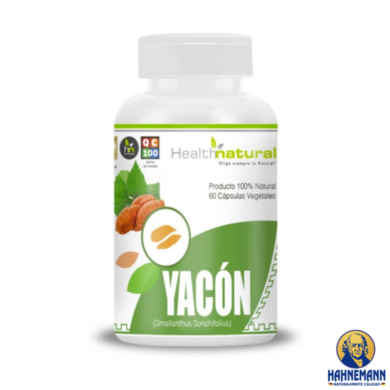 YACON 500mg, 60 cápsulas Health Natural